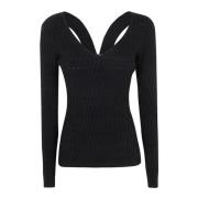 Elegant V-Neck Strik Sweater