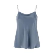 Afslappet Satin Tank Top i Sukkerpapir