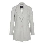 Elderbbfana Blazer Light Grey Melange