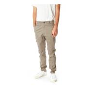 Tapered Chino Bukser i Bomuldstwill