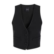 Sort Smoking Gilet Jakke