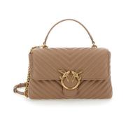 Beige Lady Puff Classic Taske