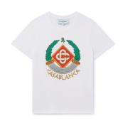 Græsk Crest Printet T-shirt