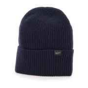 Blå Uld Beanie Hat