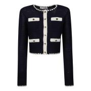 Contrast Trim Cardigan