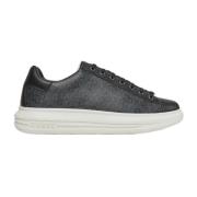 Sort Sporty Syntetiske Sneakers