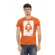 Elegant Orange Bomulds T-shirt