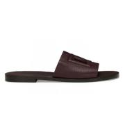 Burgundy Deerskin Logo Slides