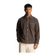 Broderet Fleece Overshirt