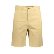 Beige Bermuda Shorts i Bomuld