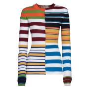 Patchwork Uld Pullover