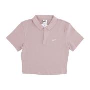 Essentiel Polo Crop Top Diffused Taupe