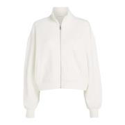 Ivory Zip-T Sweatshirt med Applique