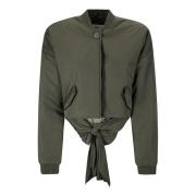 Taffeta Grey Olive Jakke