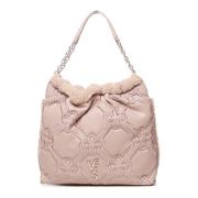 Quiltet Nude Shopping Taske