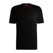 Sort Bomuld T-shirt Diragolino