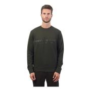 Grøn Sweater French Terry Stretch