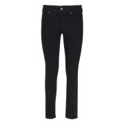 Sort Slim Fit Fem-Lomme Jeans