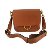 Brun Læder Crossbody Taske