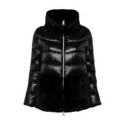 Faux Fur Puffer Jakke