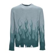 Flammer Oversize Crew Neck Sweater Grøn