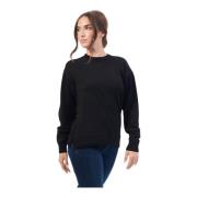 Sort sweater med Lurex-tråde