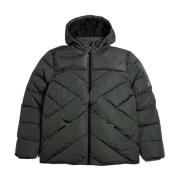 Khaki Herre Puffer Jakke