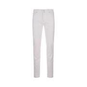 Hvid Slim-Fit Denim Jeans