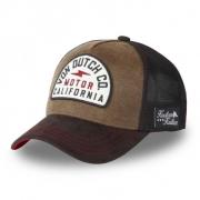 Brun Læder Trucker Cap