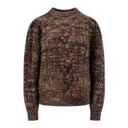 Flettet uldblandings sweater