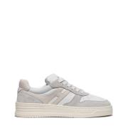 Hvide Retro-stil Sneakers med Beige H