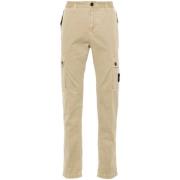 Beige Cargo Bukser Twill Stof