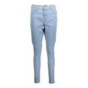 Skinny Denim Jeans Blå Kvinder