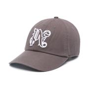 Monogram Logo Baseball Cap Mørkegrå/Hvid