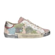 Camouflage Canvas Sneakers med Glamourøse Detaljer