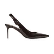 Alma patent læder slingbacks