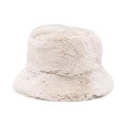 Faux-Fur Bredskygget Hat