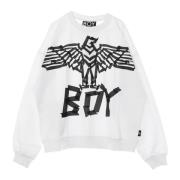 Ørn Crewneck Sweatshirt Hvid/Sort