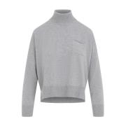 Luksuriøs Grå Sweater AW24