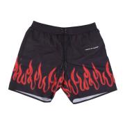 Flames Badeshorts Sort/Rød