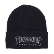 Broderet Logo Beanie Hat Sort/Hvid