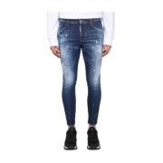 Skater Fit Jeans med knaplukning