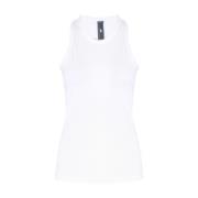 Hvid Rib Tank Top