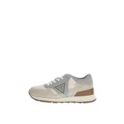 Læder Tekstil Sneakers - Beige Model