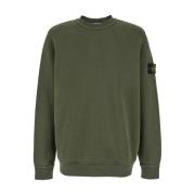 Grøn Basic Crewneck Sweater