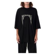 Sort T-shirt med Oversize Pasform