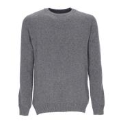 Grå Crewneck Sweater Blød Pasform