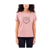 Dame T-shirt i Pink