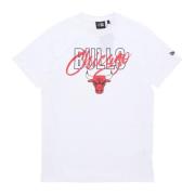 Chicago Bulls Script Tee Hvid/Rød