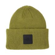 Strikket Logo Patch Beanie Hat